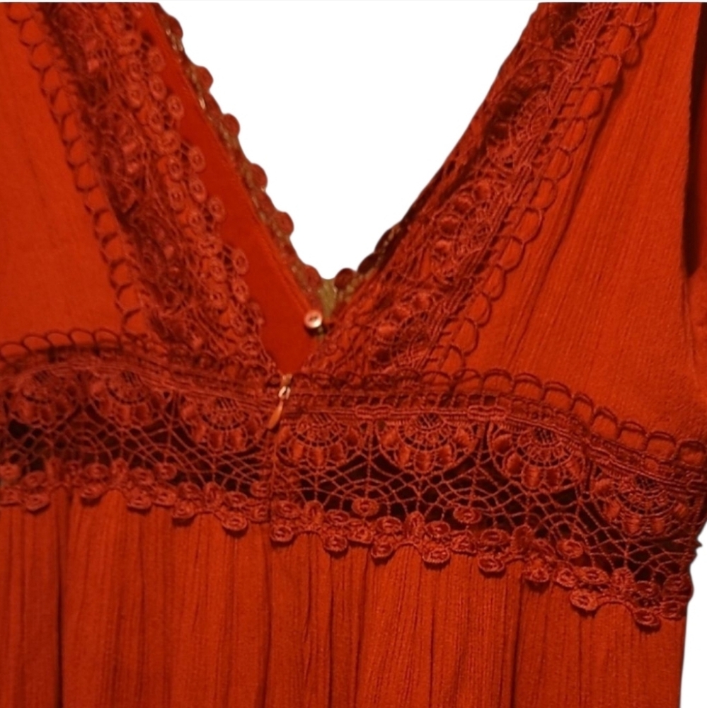 Forever 21 Elegant Garnet Lace Dress - Picture 6 of 6